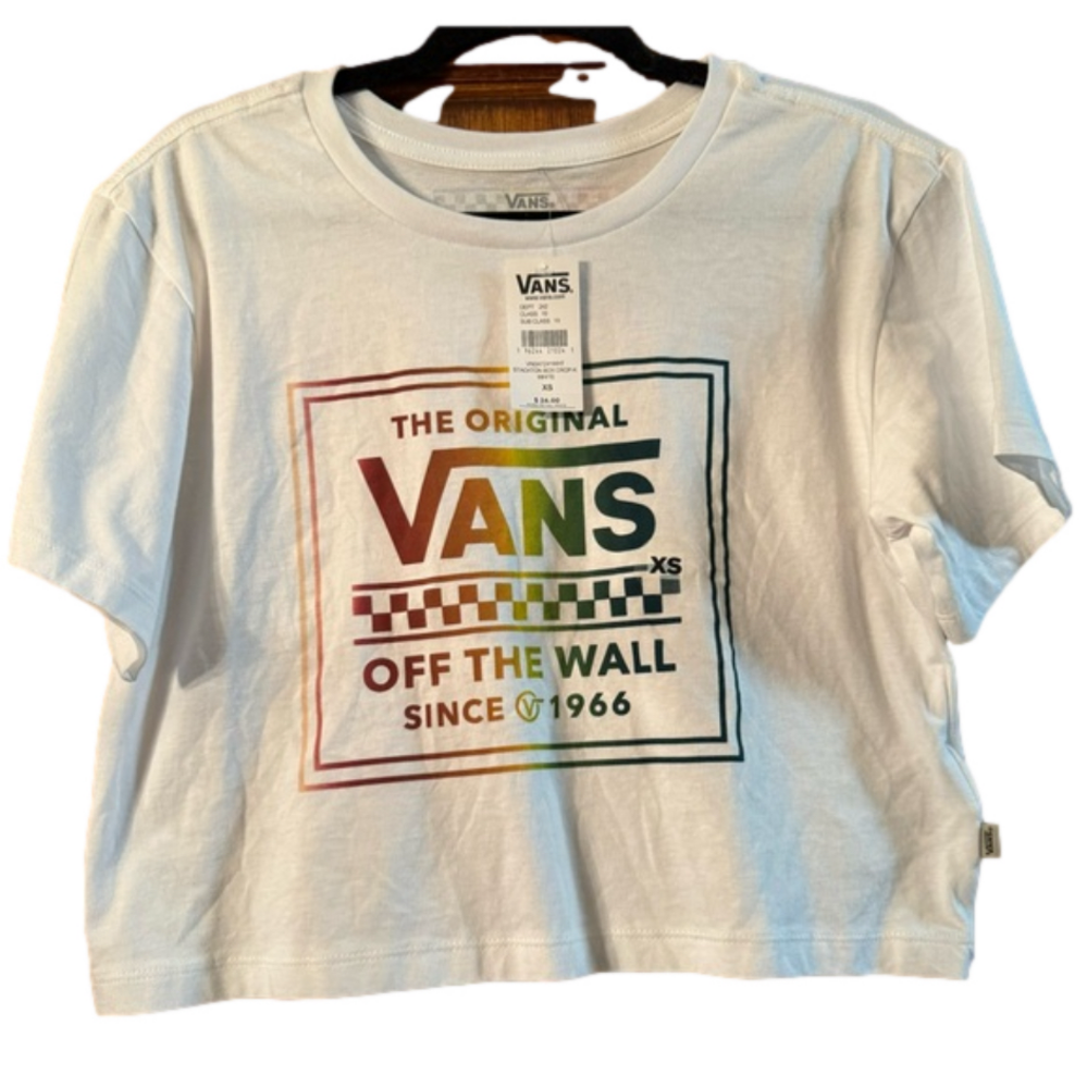 Vans Stackton Box Crop Shirt NWT- XS
